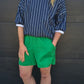 Peony Top- denim stripe