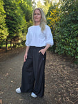 Wide leg pants - Black