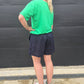 Linen shorts - Navy