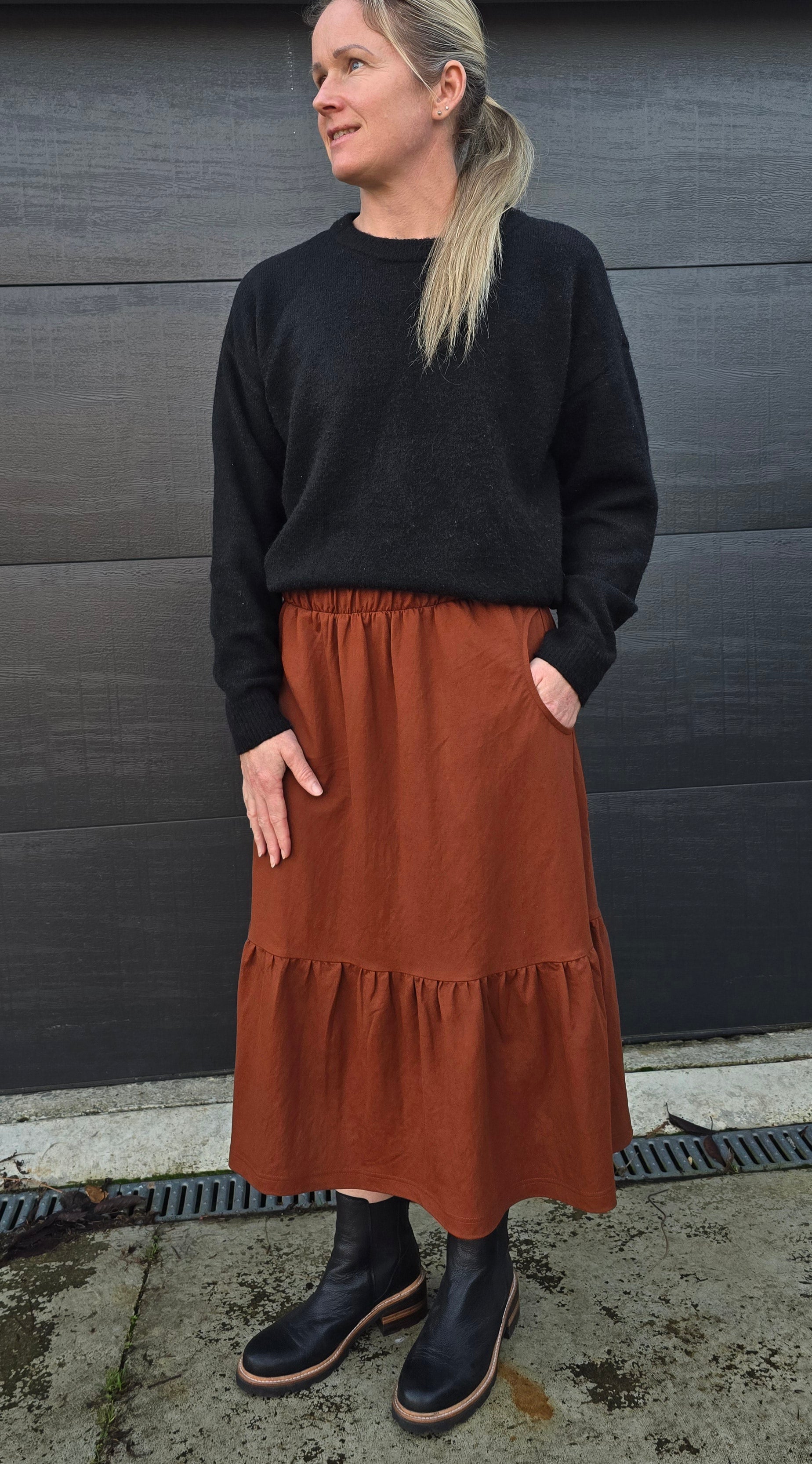 Harriet skirt - burnt sienna
