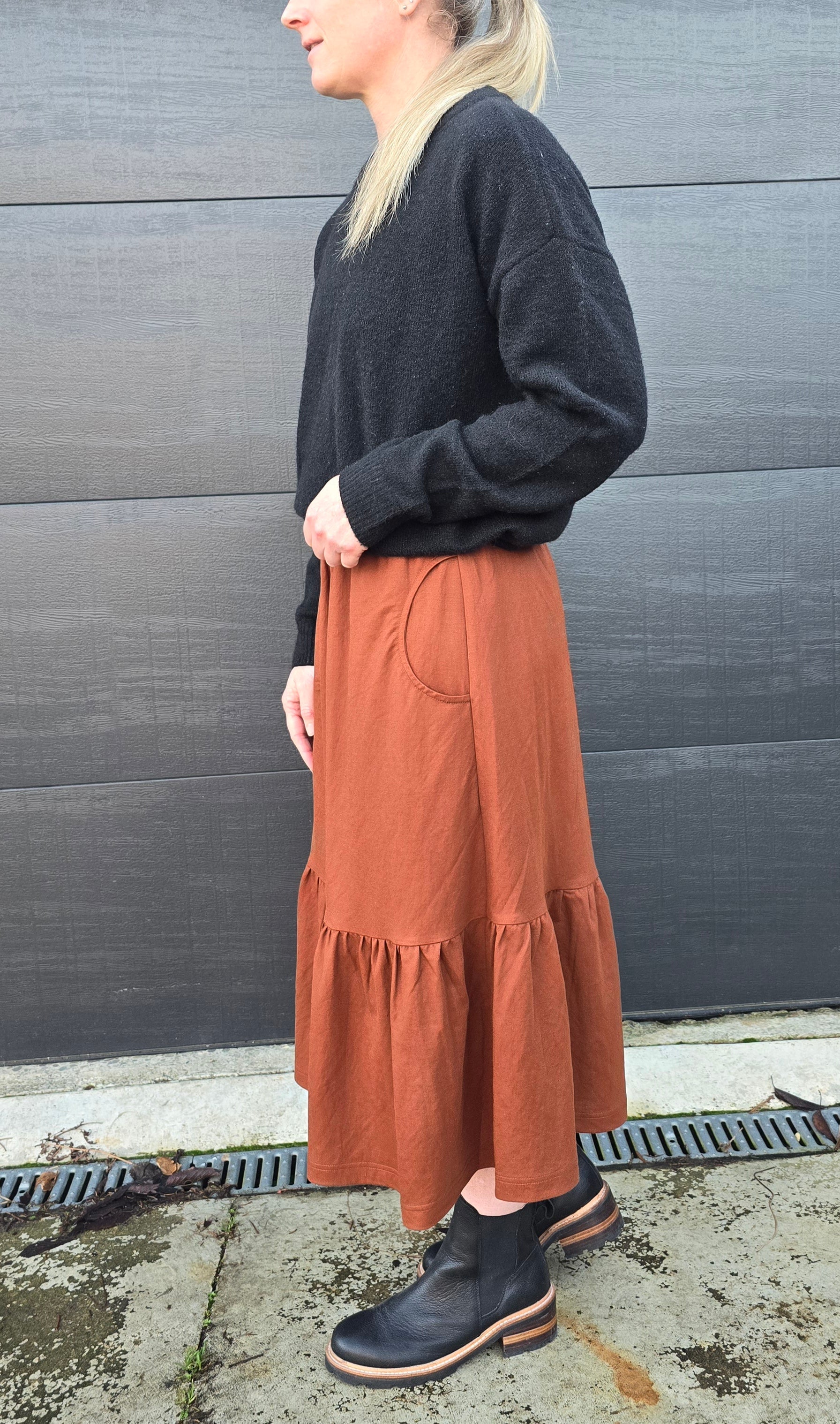 Harriet skirt - burnt sienna