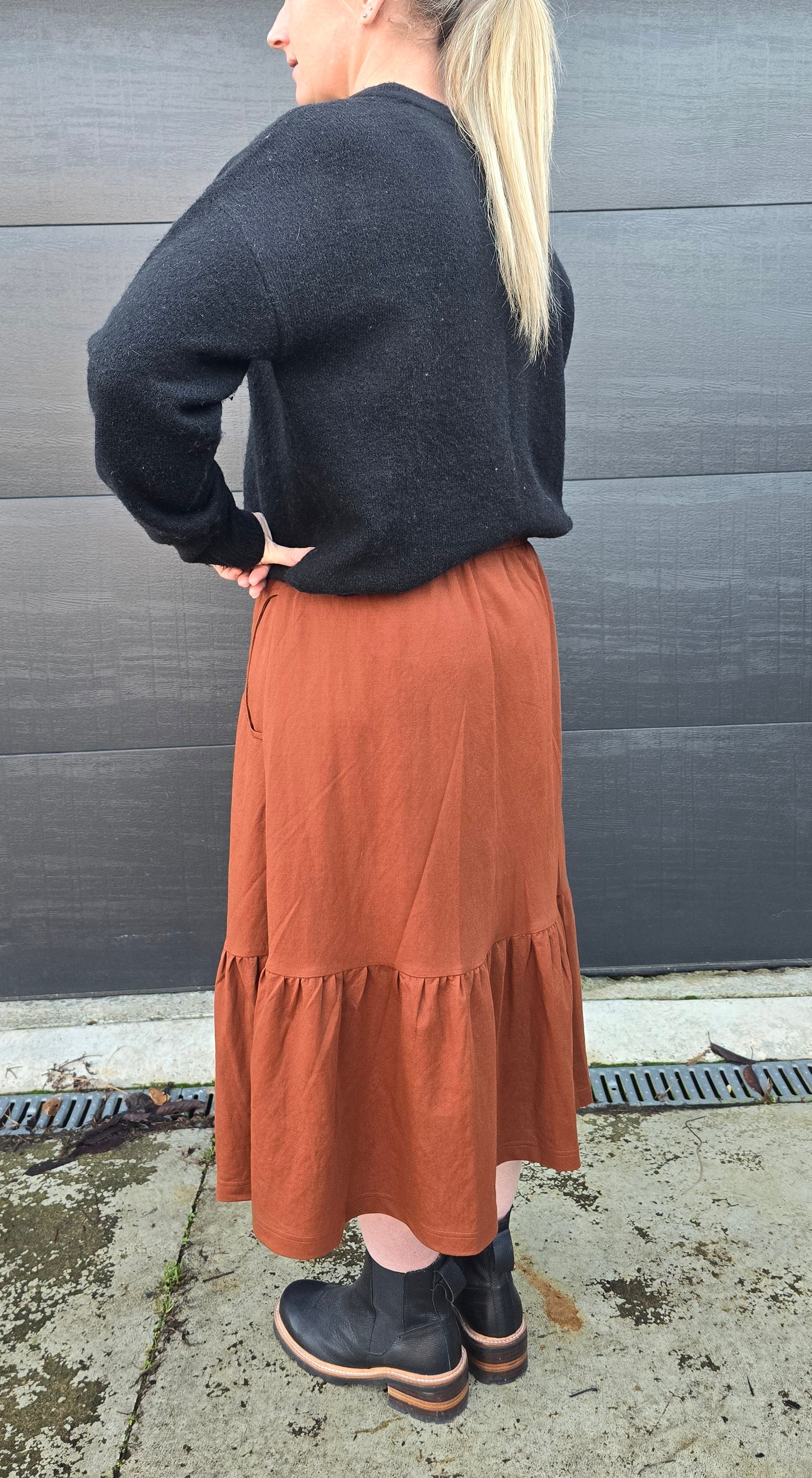 Harriet skirt - burnt sienna