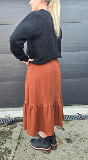 Harriet skirt - burnt sienna