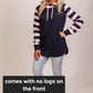 Harper hoodie - Navy/pink