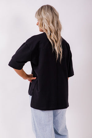 Weekender short sleeve sweat- Black