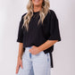 Weekender short sleeve sweat- Black