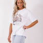 Boxy Tee - white/desert horse