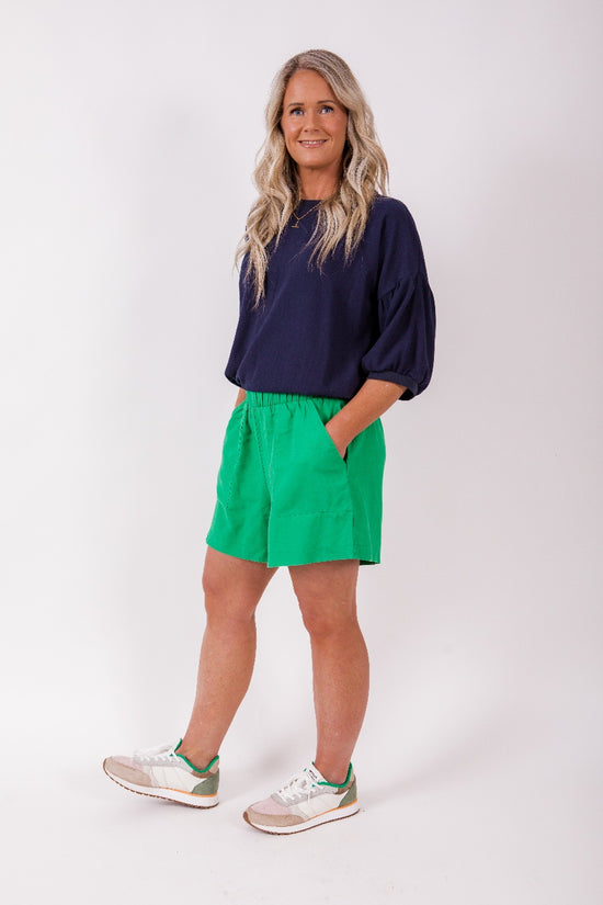 Linen shorts - Green