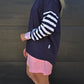 Taylor Top - Navy/stripe/floral