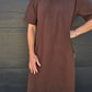 Tee dress- chocolate