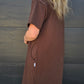 Tee dress- chocolate