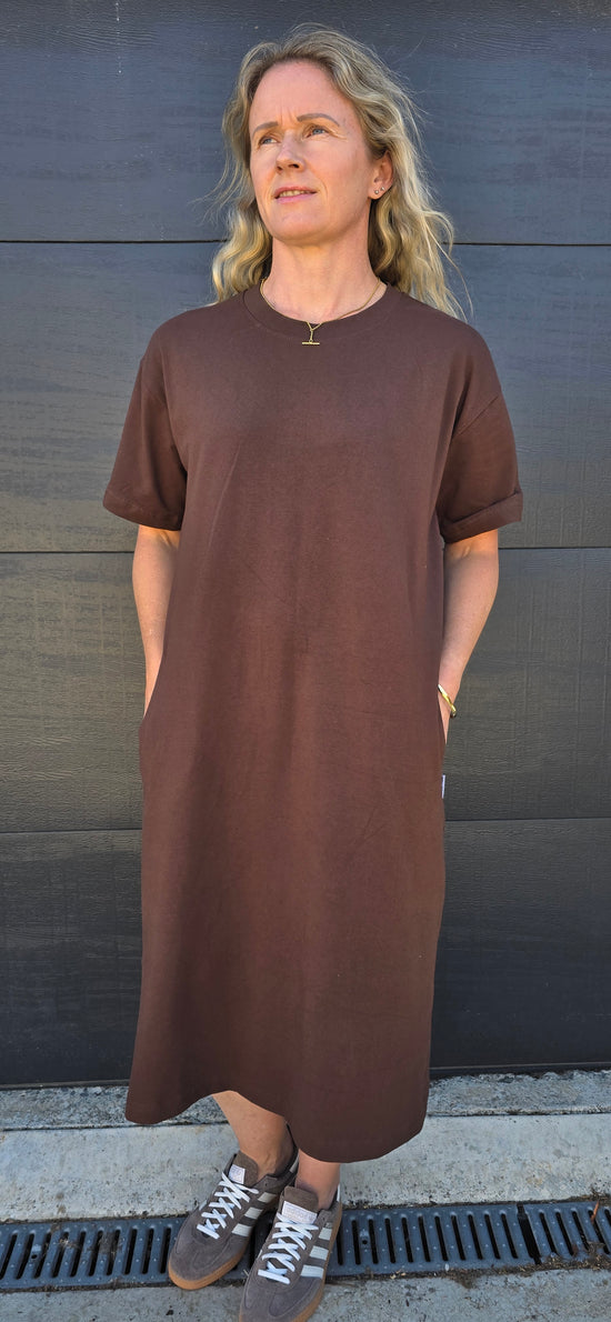 Tee dress- chocolate