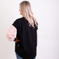 Taylor Top - black/ blush check