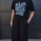 Wide leg pants - Black
