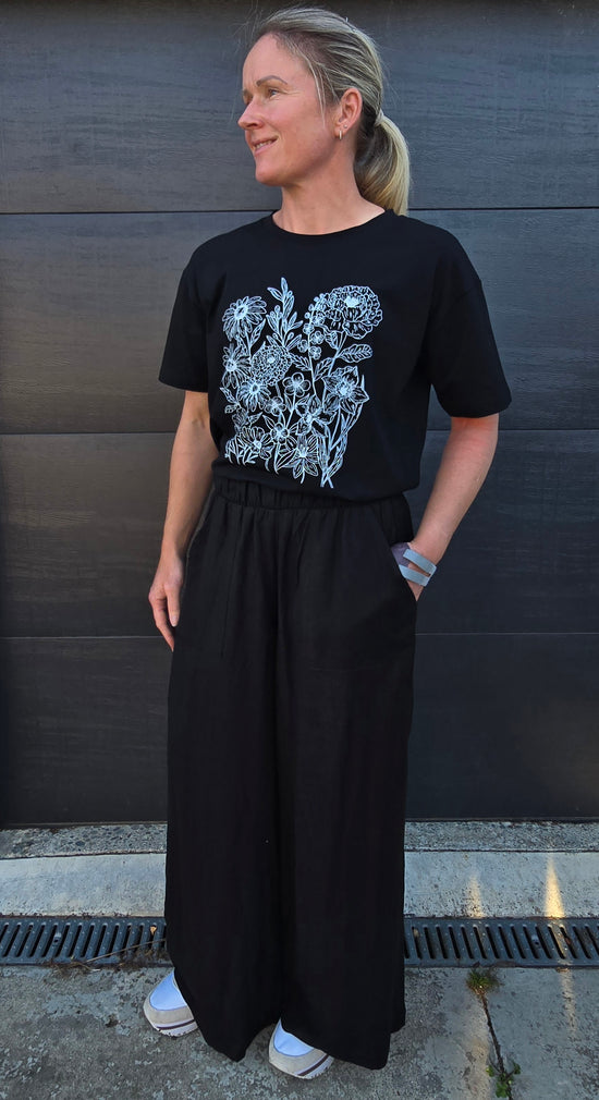 Wide leg pants - Black