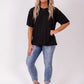 Boxy Tee - merino blk