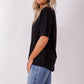 Boxy Tee - merino blk