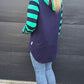 Harper hoodie - Navy/Green