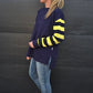 Weekender sweat - Navy/Lemon