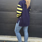 Weekender sweat - Navy/Lemon
