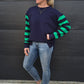 Weekender sweat - Navy/Green