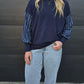 Taylor Top - Navy/ denim stripe - coming soon!