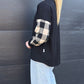 Taylor Top - black/beige check