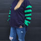 Weekender sweat - Navy/Green
