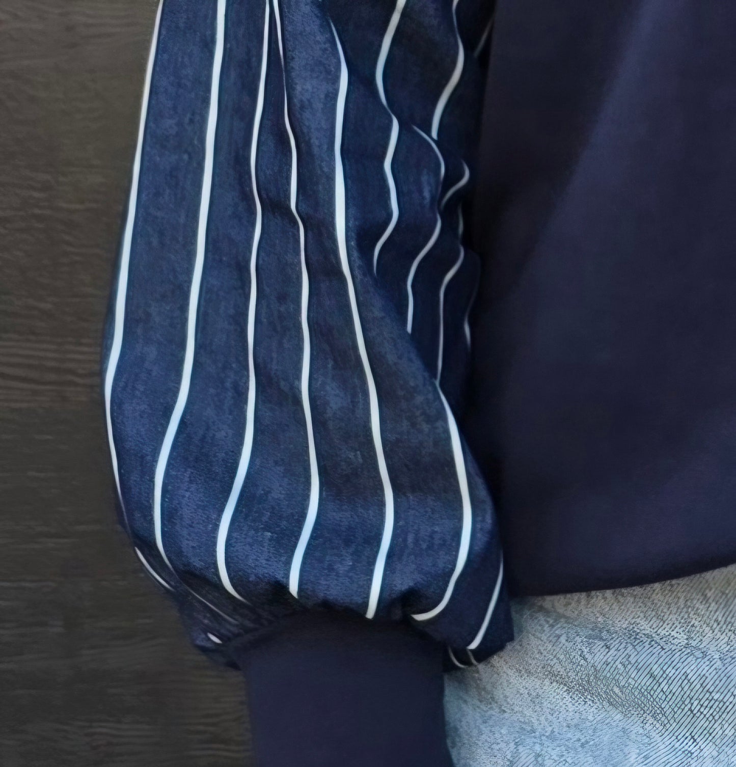 Taylor Top - Navy/ denim stripe