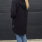 Black zip cardi