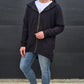 Black zip cardi