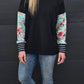 Taylor Top - Black/ mint floral
