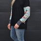 Taylor Top - Black/ mint floral