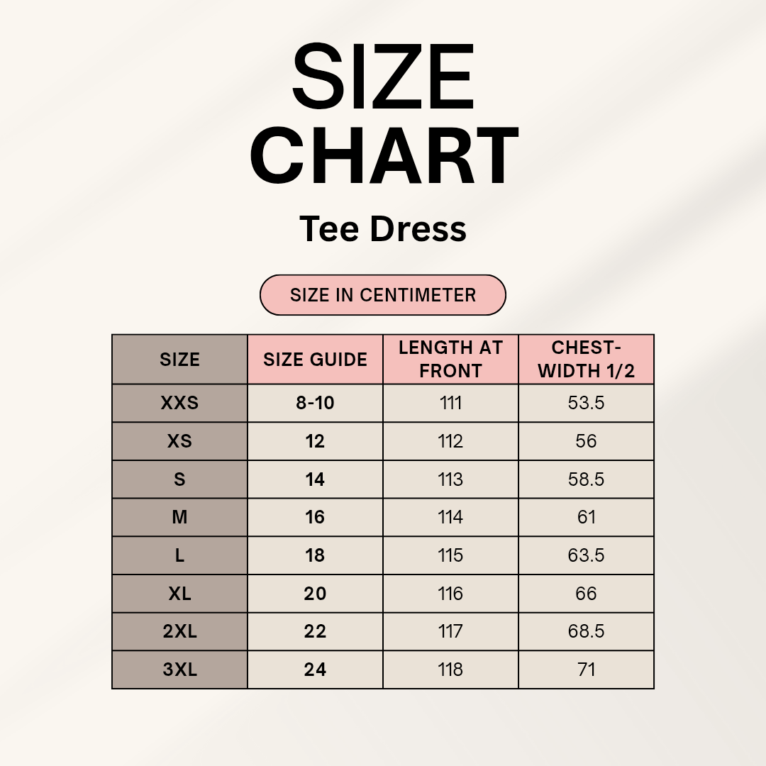 Tee dress- chocolate