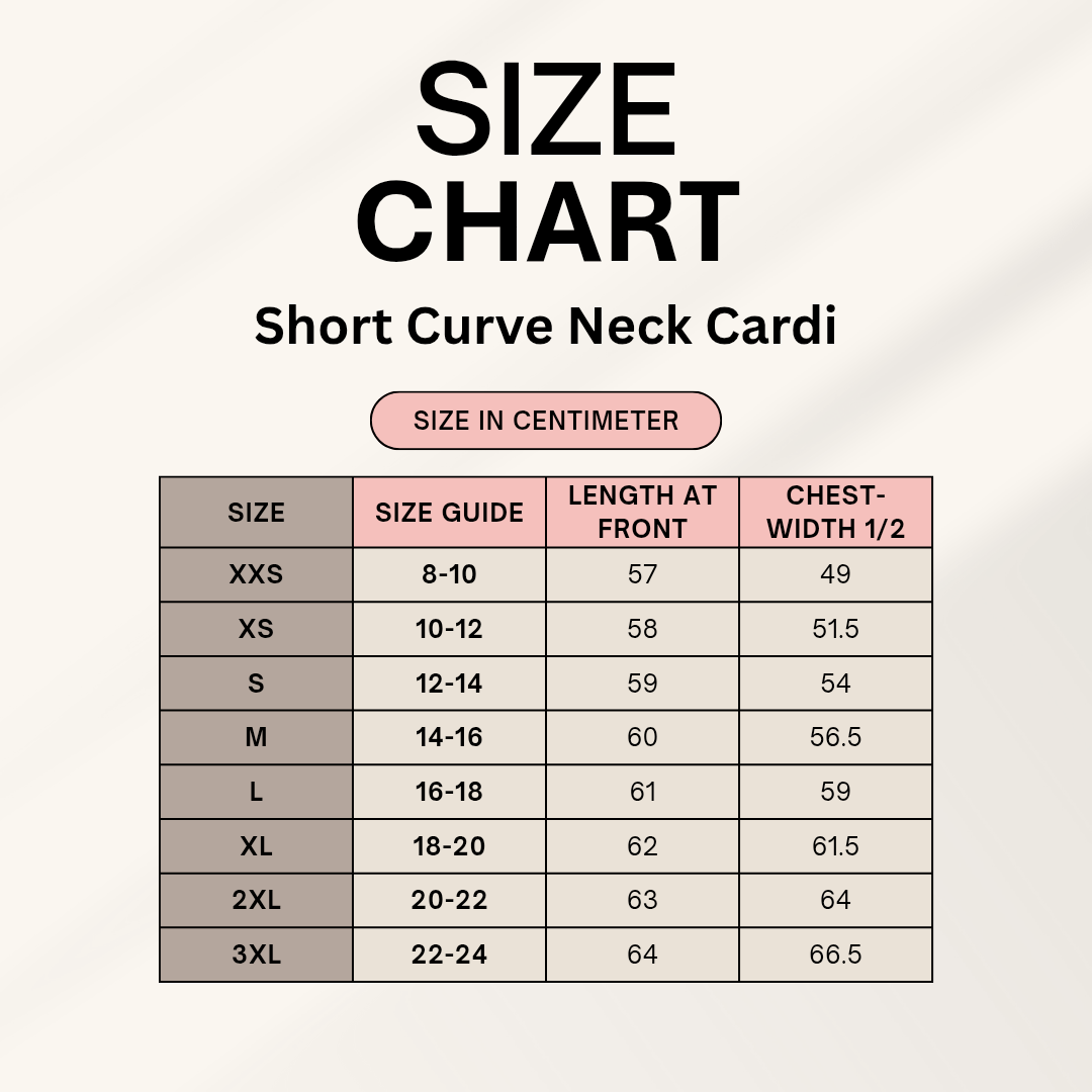Short curve neck cardi - Blk/choc