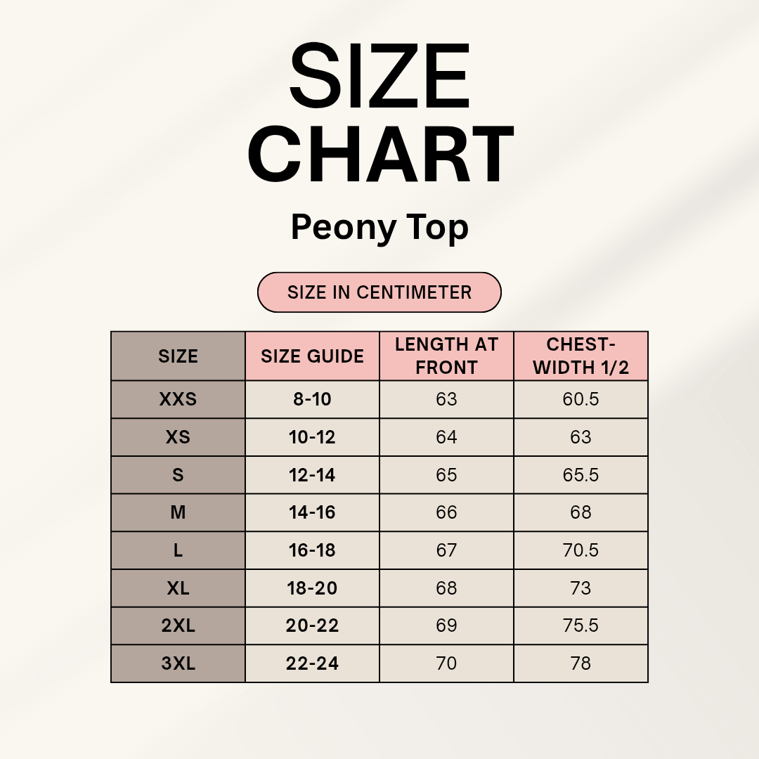 Peony Top- Black