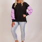 Taylor Top - lilac/pink/ black check