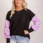 Taylor Top - lilac/pink/ black check