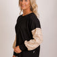 Taylor Top - beige/pink/ black check