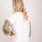 Taylor Top - white & sage floral