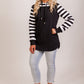 Harper hoodie - Black/white