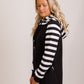 Harper hoodie - Black/white