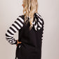 Harper hoodie - Black/white
