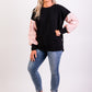 Taylor Top - black/ blush check