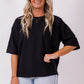 Weekender short sleeve sweat- Black