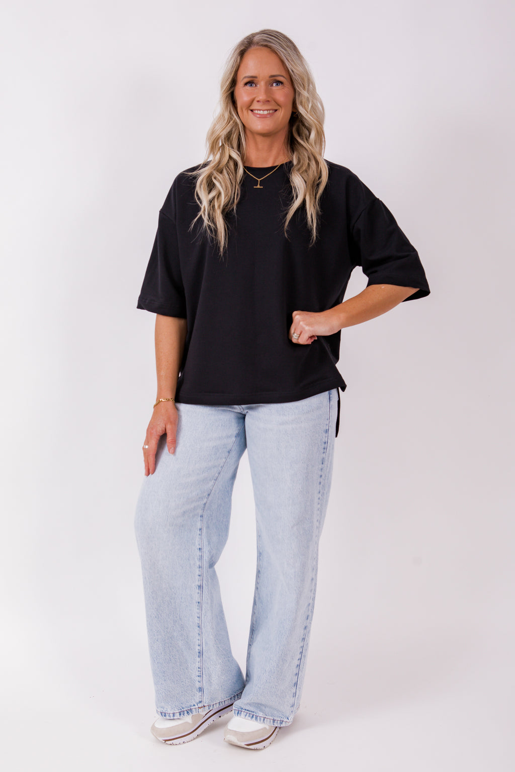 Weekender short sleeve sweat- Black