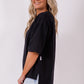 Weekender short sleeve sweat- Black