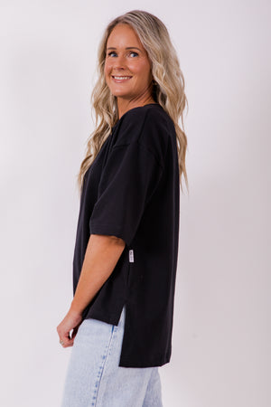 Weekender short sleeve sweat- Black