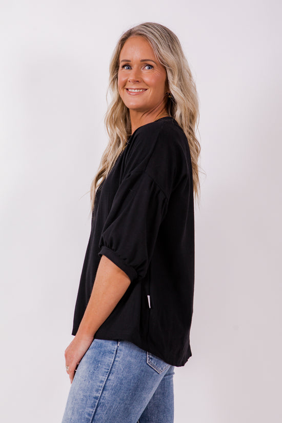 Peony Top- Black