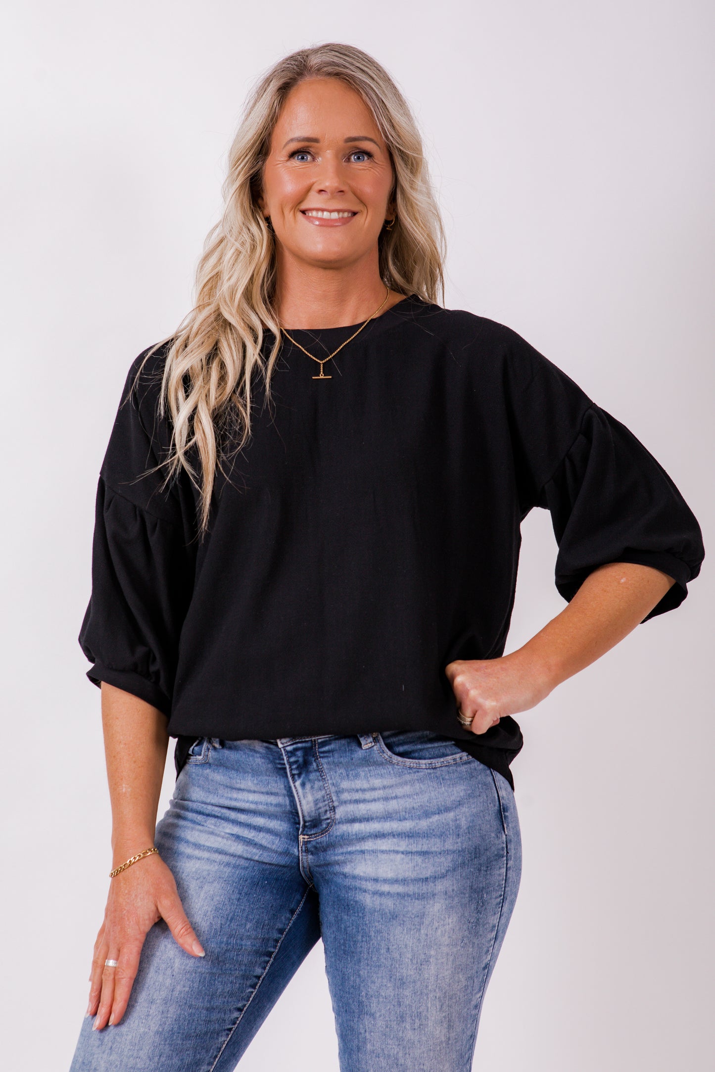 Peony Top- Black